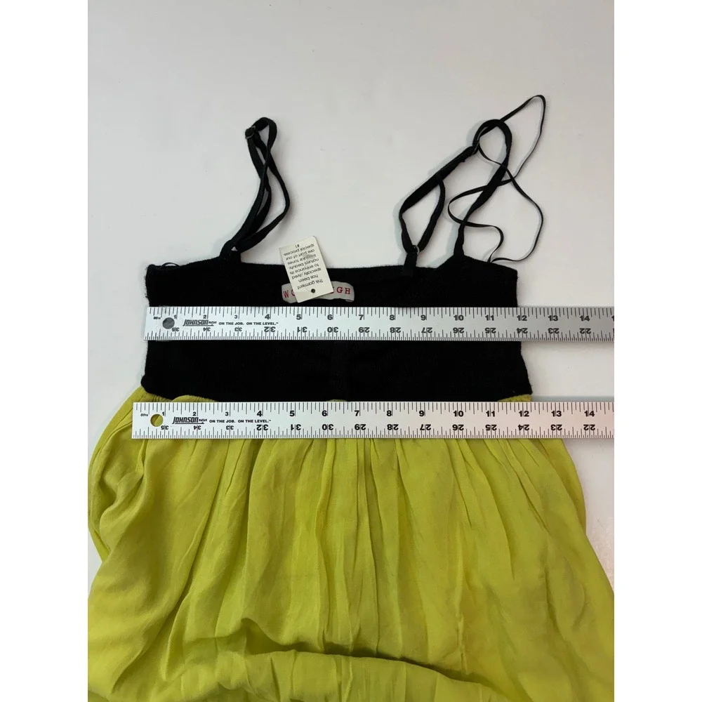 Woodleigh Womens Tie Dye Maxi Dress Black Yellow Green Knit Bodice Boho Small - Picture 5 of 8